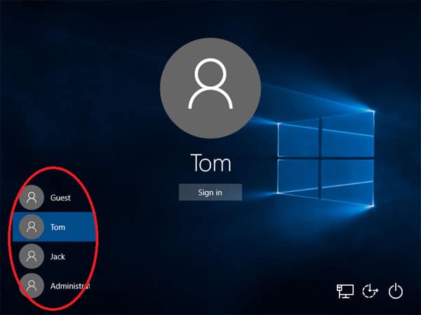 Let us use the Computer & Internet Safely! 6 use different user accounts