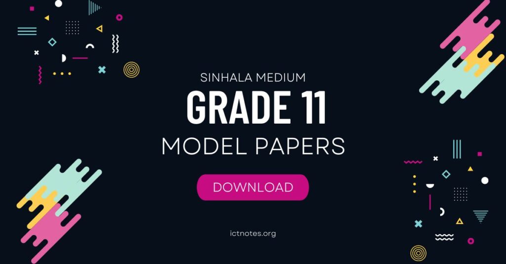 Grade 11 Model Papers